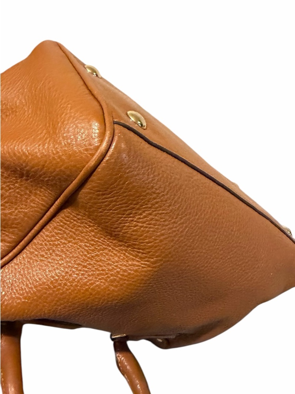 Coach Mini Bennett Satchel Pebbled Leather Caramel Brown Crossbody Strap VGC - Picture 16 of 16